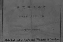 老图书–《中华民国国营公营民营铁路客货杂车详表》电子版合集