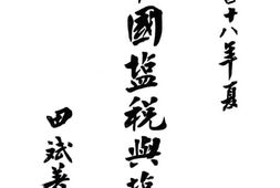 老图书–《中国盐税与盐政》电子版合集