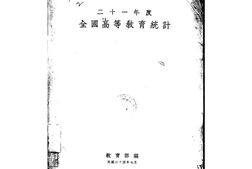 老图书–《二十一年度全国高等教育统计》电子版合集