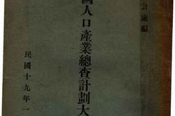 老图书–《全国人口产业总查计划大纲》电子版合集