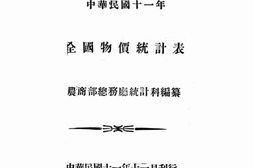 老图书–《全国物价统计表》电子版合集