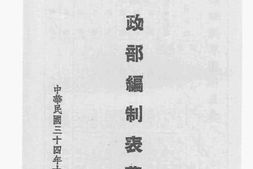 老图书–《军政部编制表草案》电子版合集