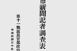 老图书–《北平市新闻记者调查表》电子版合集