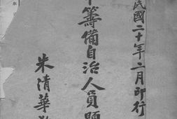 老图书–《北平市筹备自治人员题名录》电子版合集