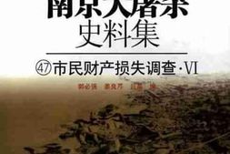 老图书–《南京大屠杀史料集（47）市民财产损失调查-Ⅵ》电子版合集