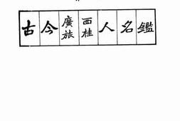 老图书–《古今广西旅桂人名鉴》电子版合集