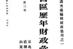 老图书–《各省区历年财政汇览》电子版合集