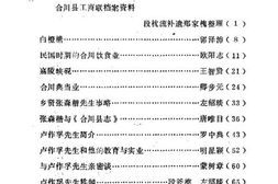 老图书–《合川文史资料选辑_第2辑》电子版合集