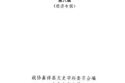 老图书–《嘉祥县文史资料_第6辑》电子版合集