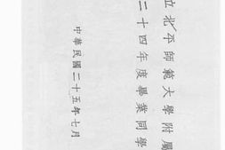 老图书–《国立北平师范大学附属中学二十四年度毕业同学录》电子版合集