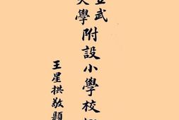 老图书–《国立武汉大学附设小学概况》电子版合集