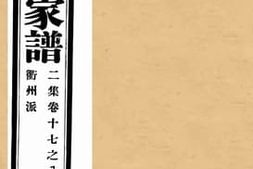 老图书–《孔子世家谱二集卷十七之八衢州派》电子版合集