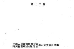 老图书–《富顺文史资料选辑_第13辑》电子版合集