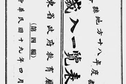 老图书–《山东省各县地方十八年度教育经费岁入一览表（第四编）》电子版合集