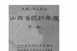 老图书–《山西省统计年鉴(下卷)》电子版合集