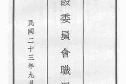 老图书–《建设委员会职员录》电子版合集