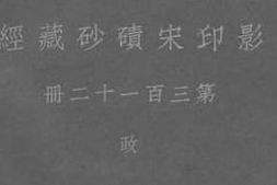 老图书–《影印宋碛砂藏经_第三百一十二册_政》电子版合集
