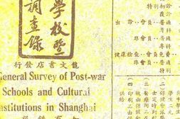 老图书–《战后上海学校暨文化机关调查录》电子版合集