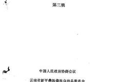 老图书–《新平彝族傣族自治县文史资料选辑_第3辑》电子版合集