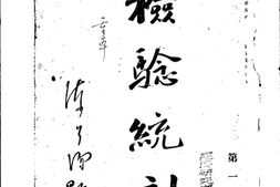 老期刊–《检验统计》(汉口)1935-1938年合集 电子版