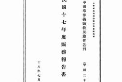老图书–《民国十七年度赈务报告书》电子版合集