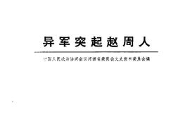 老图书–《河南文史资料_第31辑_异军突起赵周人》电子版合集