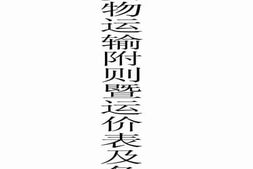 老图书–《浙赣铁路货物运输附则暨运价表及各种杂费表》电子版合集