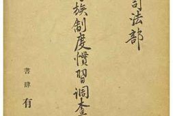 老图书–《満洲家族制度慣習調査》电子版合集