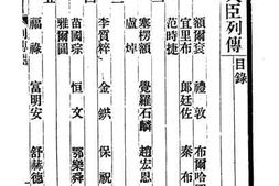 老图书–《满汉大臣列传》电子版合集