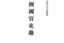 老图书–《满洲国官吏录》电子版合集