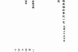 老图书–《私立福建协和学院一览：民国二十五年度》电子版合集