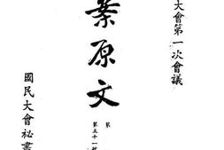 老图书–《第一届国民大会第一次会议提案原文_第2册》电子版合集