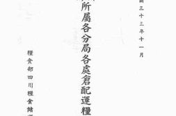 老图书–《粮食部四川粮食储运局所属各分局各处仓配运粮食暂行办法》电子版合集