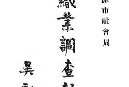 老图书–《纺织业调查报告》电子版合集